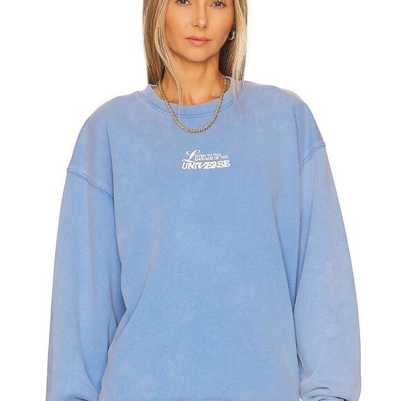 Revolve Mayfair Group Language of the Universe crewneck in blue - Picture 2 of 5